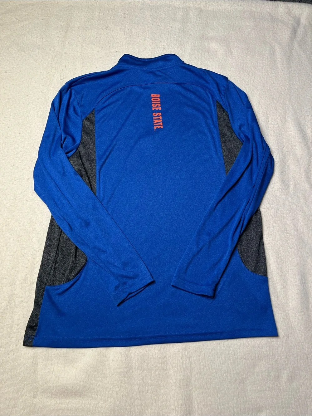 Colosseum NCAA Boise State Broncos 1/4 Zip Pullover Jacket Mens XXL Jersey Vtg